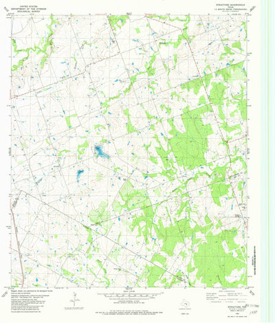 United States Geological Survey Structure, TX (1982, 24000-Scale) digital map