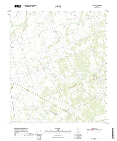 United States Geological Survey Structure, TX (2022, 24000-Scale) digital map
