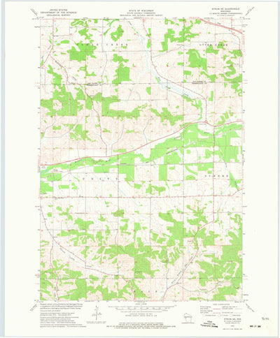 United States Geological Survey Strum SE, WI (1973, 24000-Scale) digital map
