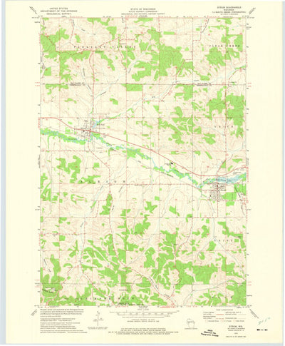 United States Geological Survey Strum, WI (1973, 24000-Scale) digital map