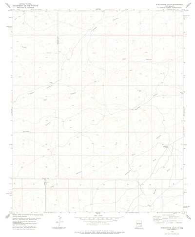United States Geological Survey Strychnine Draw, NM (1978, 24000-Scale) digital map