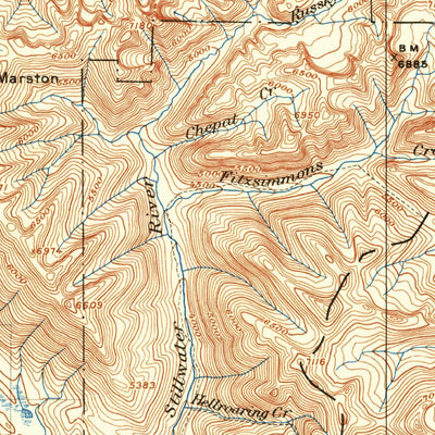 United States Geological Survey Stryker, MT (1913, 125000-Scale) digital map