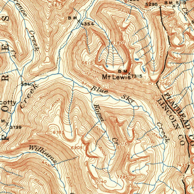 United States Geological Survey Stryker, MT (1913, 125000-Scale) digital map