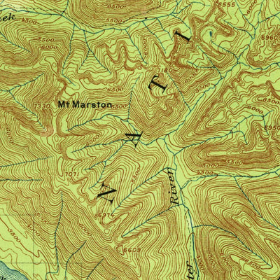 United States Geological Survey Stryker, MT (1916, 125000-Scale) digital map