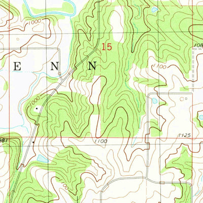 United States Geological Survey Stuart North, IA (1982, 24000-Scale) digital map