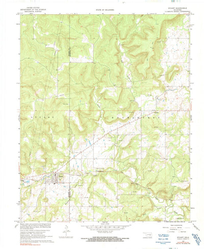 United States Geological Survey Stuart, OK (1967, 24000-Scale) digital map