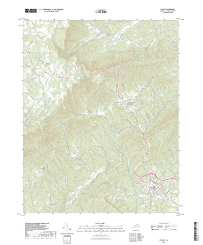 United States Geological Survey Stuart, VA (2022, 24000-Scale) digital map