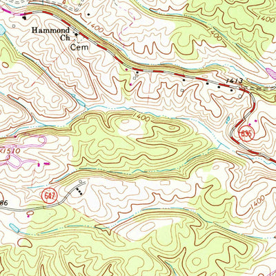 United States Geological Survey Stuarts Draft, VA (1964, 24000-Scale) digital map