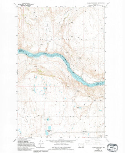 United States Geological Survey Stubblefield Point, WA (1981, 24000-Scale) digital map