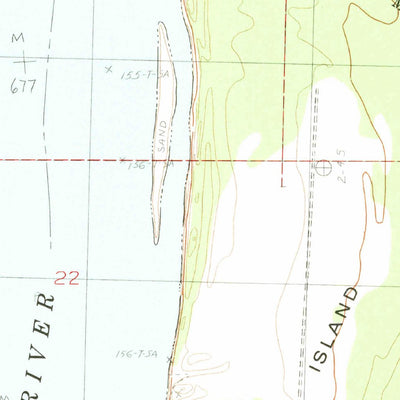 United States Geological Survey Stubbs Island, MS-AR (1982, 24000-Scale) digital map