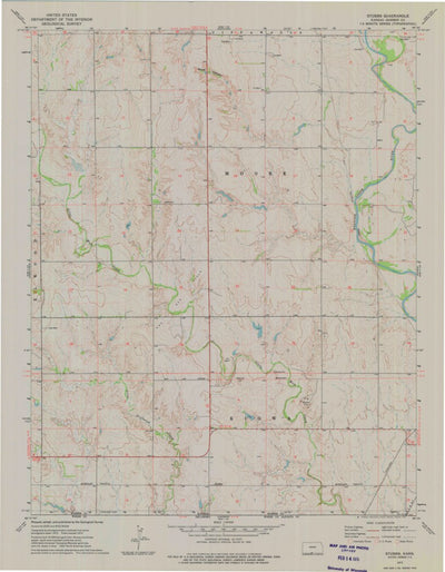 United States Geological Survey Stubbs, KS (1973, 24000-Scale) digital map