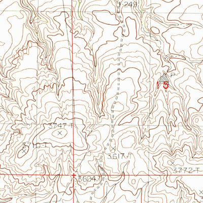 United States Geological Survey Studhorse Butte, MT (1984, 24000-Scale) digital map