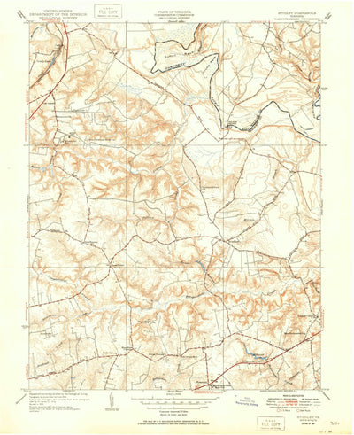 United States Geological Survey Studley, VA (1951, 24000-Scale) digital map