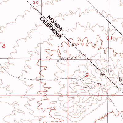 United States Geological Survey Stump Spring, NV-CA (1984, 24000-Scale) digital map