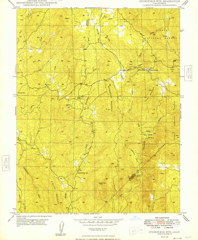 United States Geological Survey Stumpfield Mountain, CA (1948, 24000-Scale) digital map