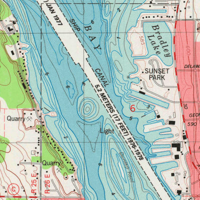 United States Geological Survey Sturgeon Bay West, WI (1981, 24000-Scale) digital map