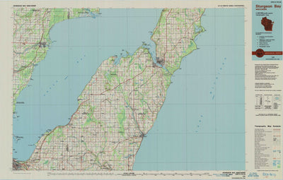 United States Geological Survey Sturgeon Bay, WI (1984, 100000-Scale) digital map