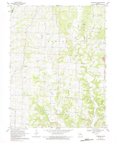 United States Geological Survey Sturgeon SW, MO (1969, 24000-Scale) digital map