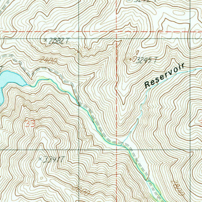 United States Geological Survey Sturgill Creek, ID-OR (1987, 24000-Scale) digital map