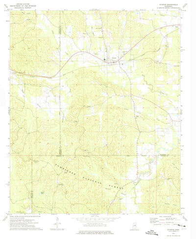 United States Geological Survey Sturgis, MS (1972, 24000-Scale) digital map