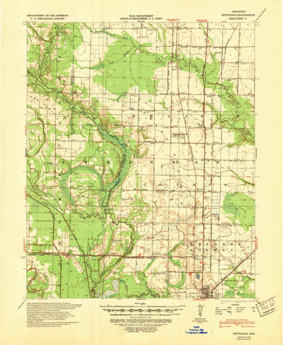 United States Geological Survey Stuttgart, AR (1939, 62500-Scale) digital map