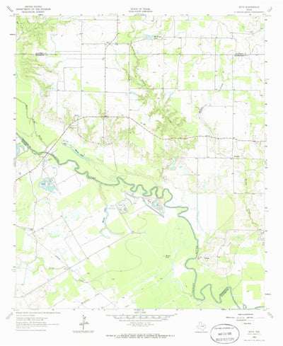 United States Geological Survey Styx, TX (1962, 24000-Scale) digital map