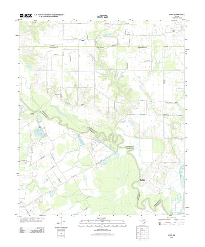 United States Geological Survey Styx, TX (2012, 24000-Scale) digital map