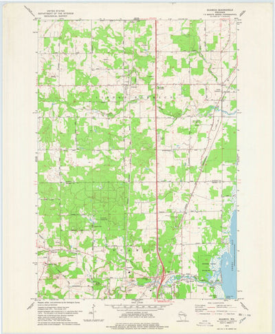 United States Geological Survey Suamico, WI (1974, 24000-Scale) digital map