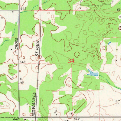 United States Geological Survey Suamico, WI (1974, 24000-Scale) digital map