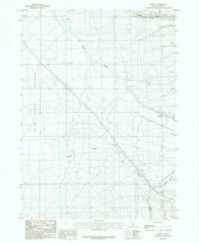 United States Geological Survey Sublett, ID (1985, 24000-Scale) digital map