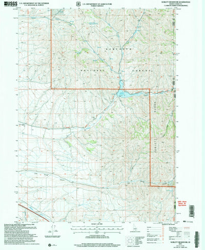 United States Geological Survey Sublett Reservoir, ID (2001, 24000-Scale) digital map