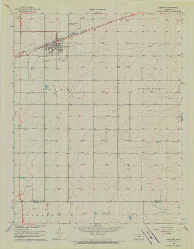 United States Geological Survey Sublette, KS (1968, 24000-Scale) digital map