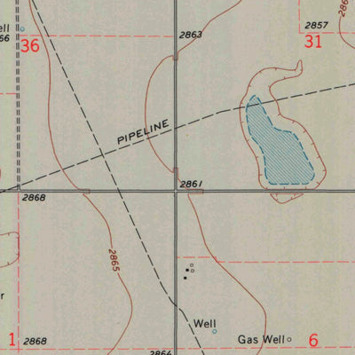 United States Geological Survey Sublette SE, KS (1968, 24000-Scale) digital map