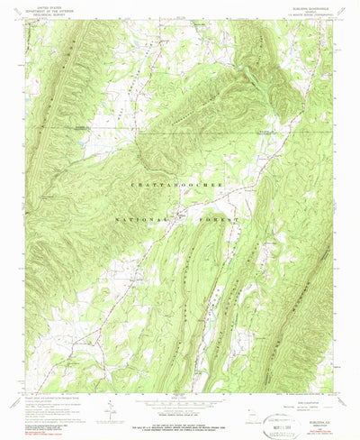United States Geological Survey Subligna, GA (1967, 24000-Scale) digital map