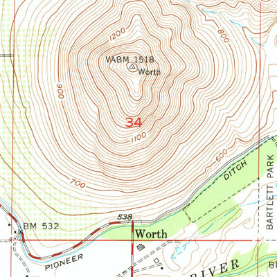United States Geological Survey Success Dam, CA (1956, 24000-Scale) digital map