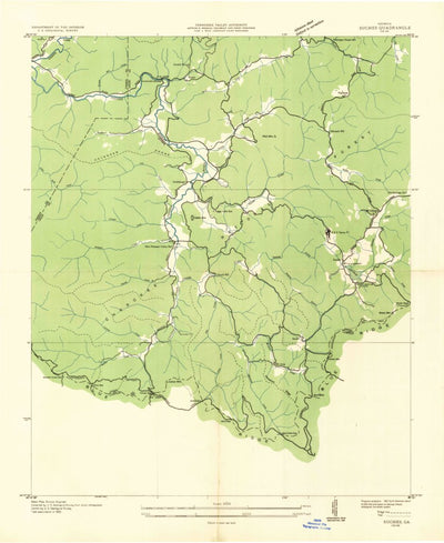 Suches, GA (1935, 24000-Scale) Map by United States Geological Survey ...