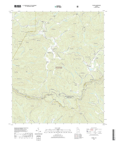 United States Geological Survey Suches, GA (2020, 24000-Scale) digital map