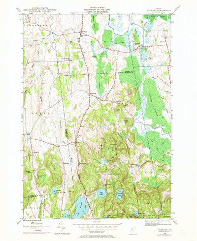 United States Geological Survey Sudbury, VT (1946, 24000-Scale) digital map
