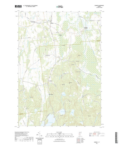 United States Geological Survey Sudbury, VT (2021, 24000-Scale) digital map