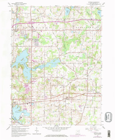 United States Geological Survey Suffield, OH (1960, 24000-Scale) digital map