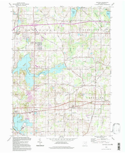 United States Geological Survey Suffield, OH (1994, 24000-Scale) digital map