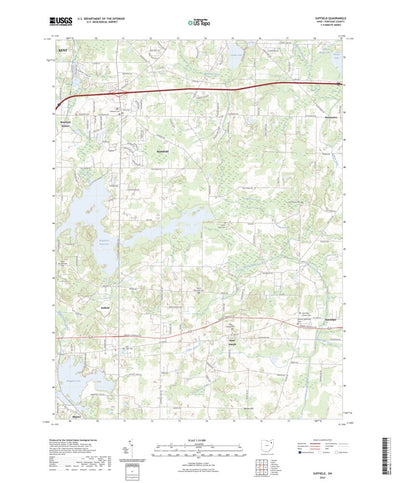 United States Geological Survey Suffield, OH (2023, 24000-Scale) digital map