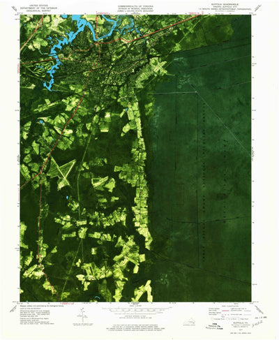 United States Geological Survey Suffolk, VA (1977, 24000-Scale) digital map