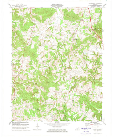 United States Geological Survey Sugar Grove, KY (1973, 24000-Scale) digital map