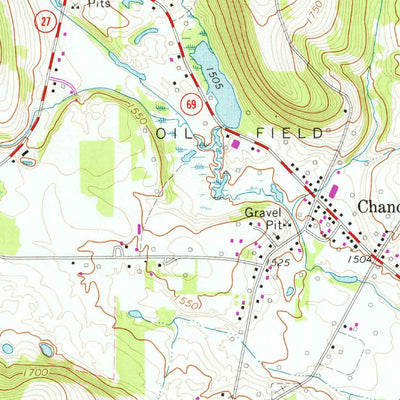 United States Geological Survey Sugar Grove, PA-NY (1968, 24000-Scale) digital map
