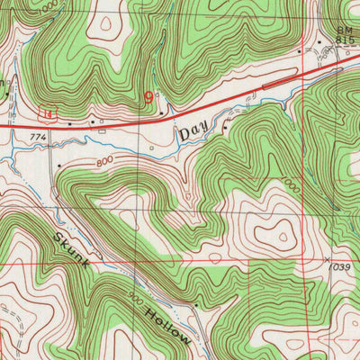 United States Geological Survey Sugar Grove, WI (1983, 24000-Scale) digital map