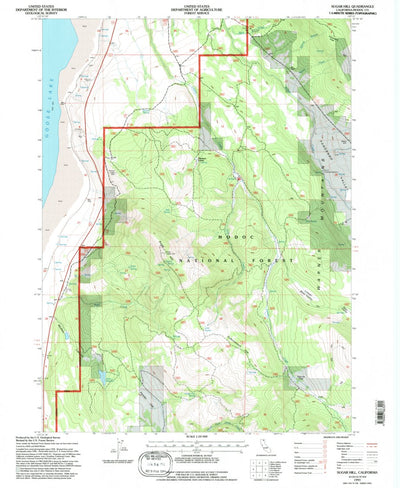 United States Geological Survey Sugar Hill, CA (1993, 24000-Scale) digital map