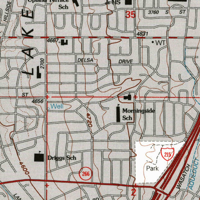 United States Geological Survey Sugar House, UT (1998, 24000-Scale) digital map