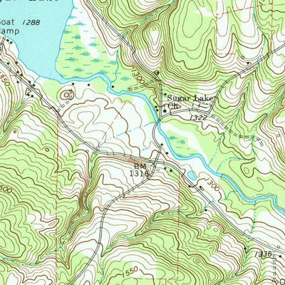 United States Geological Survey Sugar Lake, PA (1967, 24000-Scale) digital map