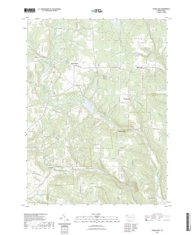 United States Geological Survey Sugar Lake, PA (2023, 24000-Scale) digital map